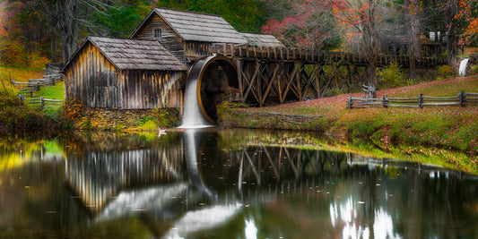 Fall Foliage at Mabry Mill
