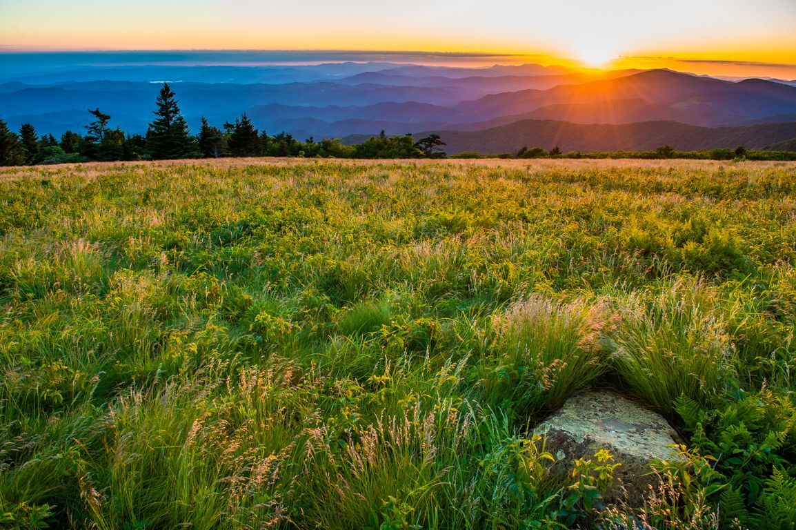 Sunrise on Round Bald