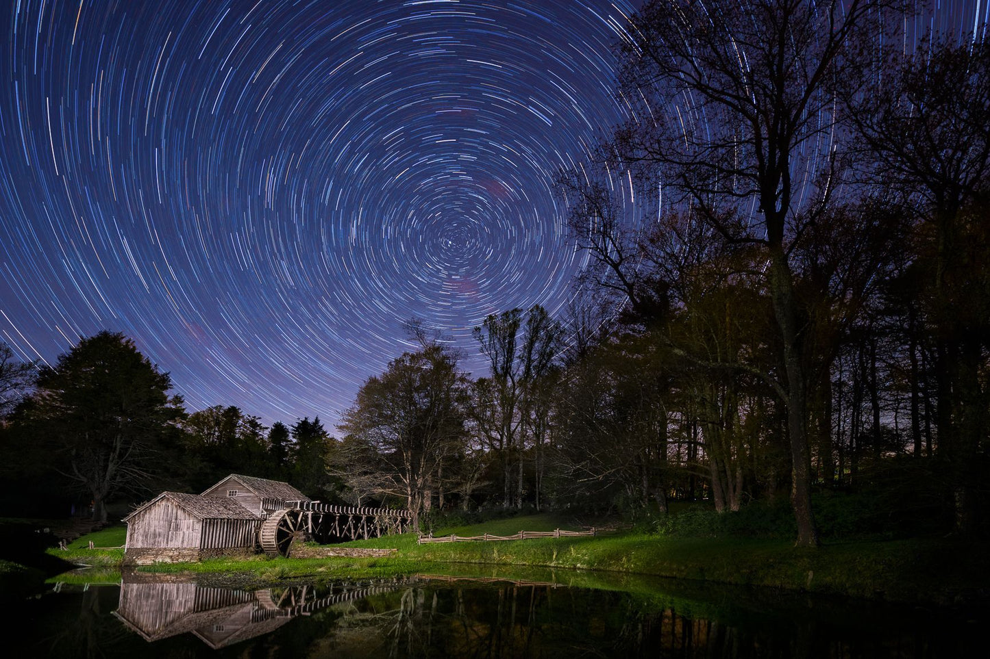 Starry Night at Mabry Mill